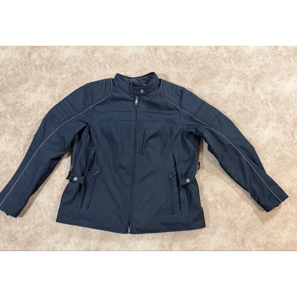 Harley-Davidson Womens Hybrid Triple Vent Riding Jacket Black - XL NWT